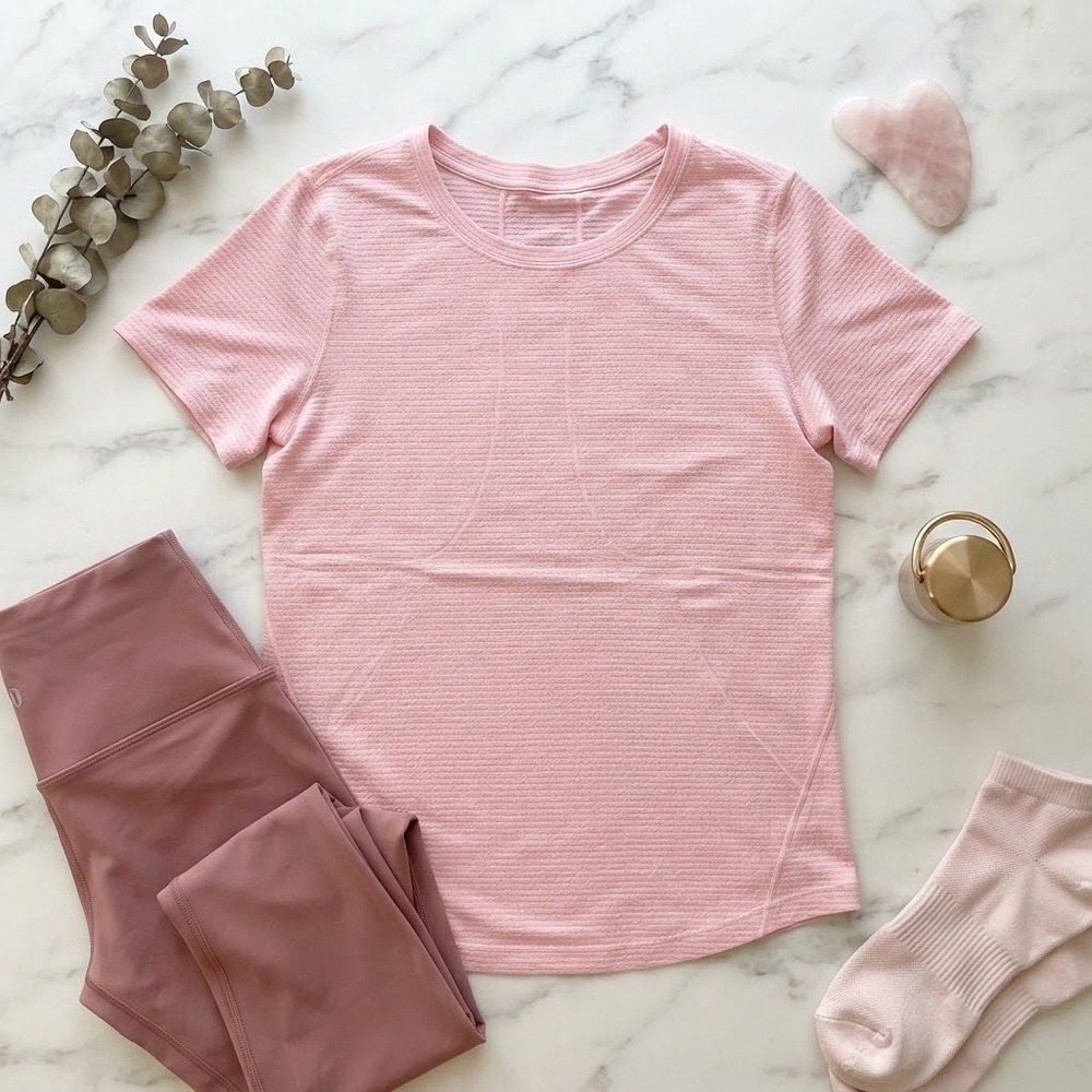 Lululemon Swiftly Tech Short Sleeve 2.0 Pink Athletic Shirt Women Size L/XL